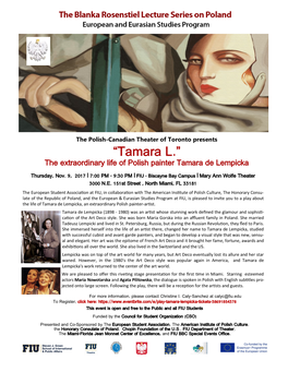 “Tamara L.” the Extraordinary Life of Polish Painter Tamara De Lempicka