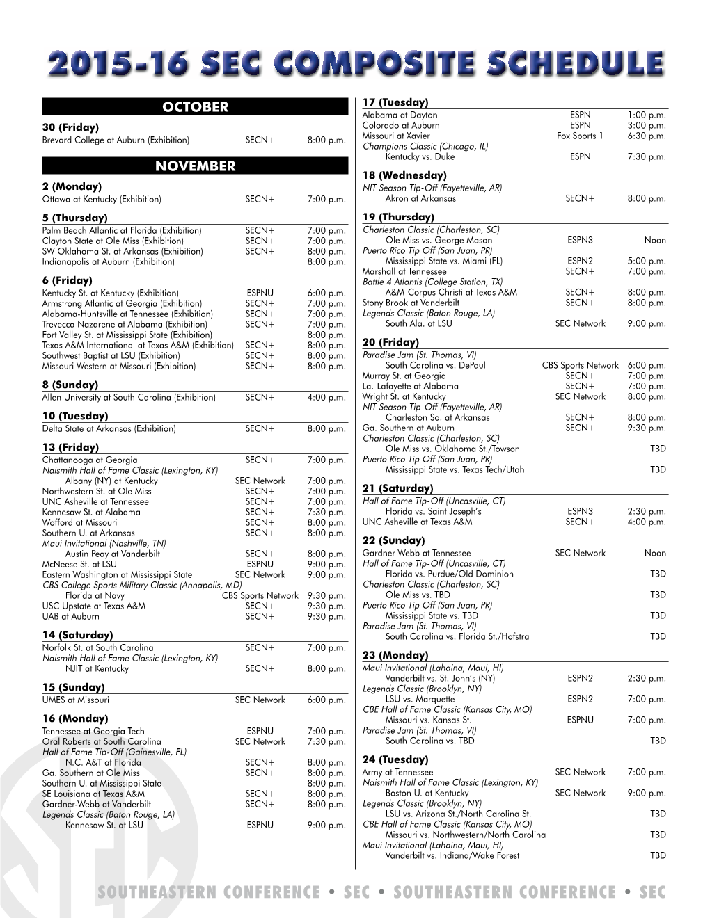 2015-16 Sec Composite Schedule