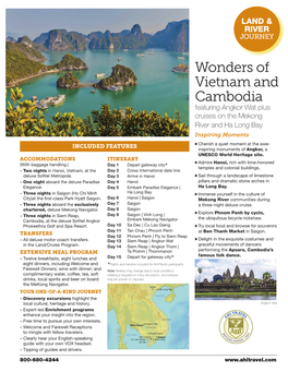 Wonders of Vietnam and Cambodia
