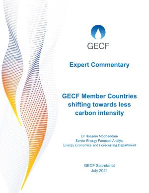 Expert Commentary GECF Member Countries Shifting Towards Less Carbon Intensity