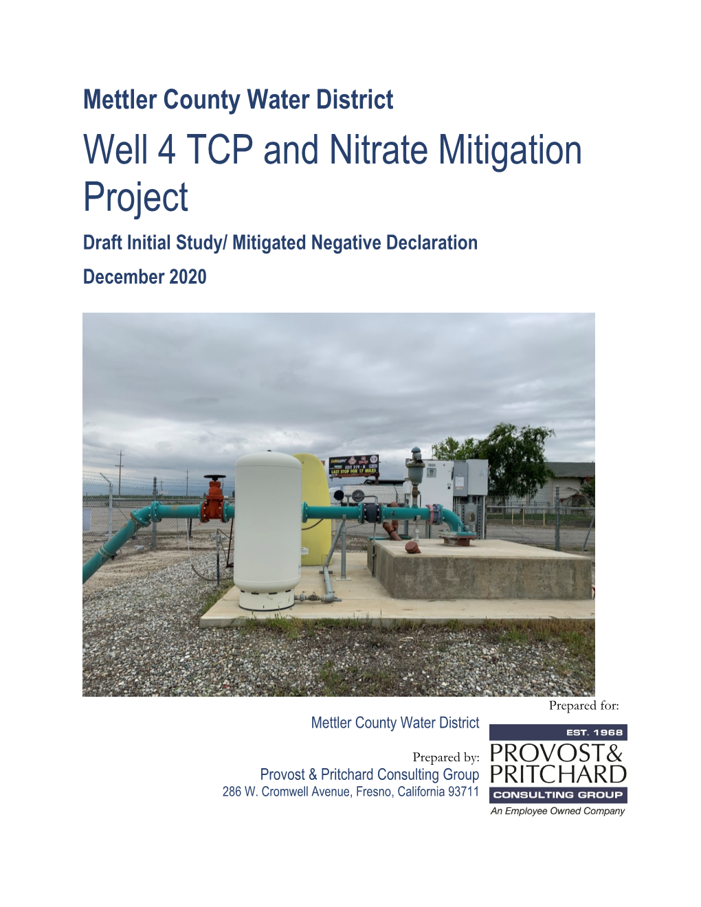 Well 4 TCP and Nitrate Mitigation Project