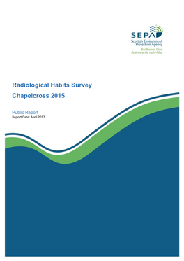 Radiological Habits Survey Chapelcross 2015