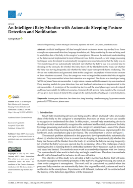 An Intelligent Baby Monitor with Automatic Sleeping Posture Detection and Notiﬁcation