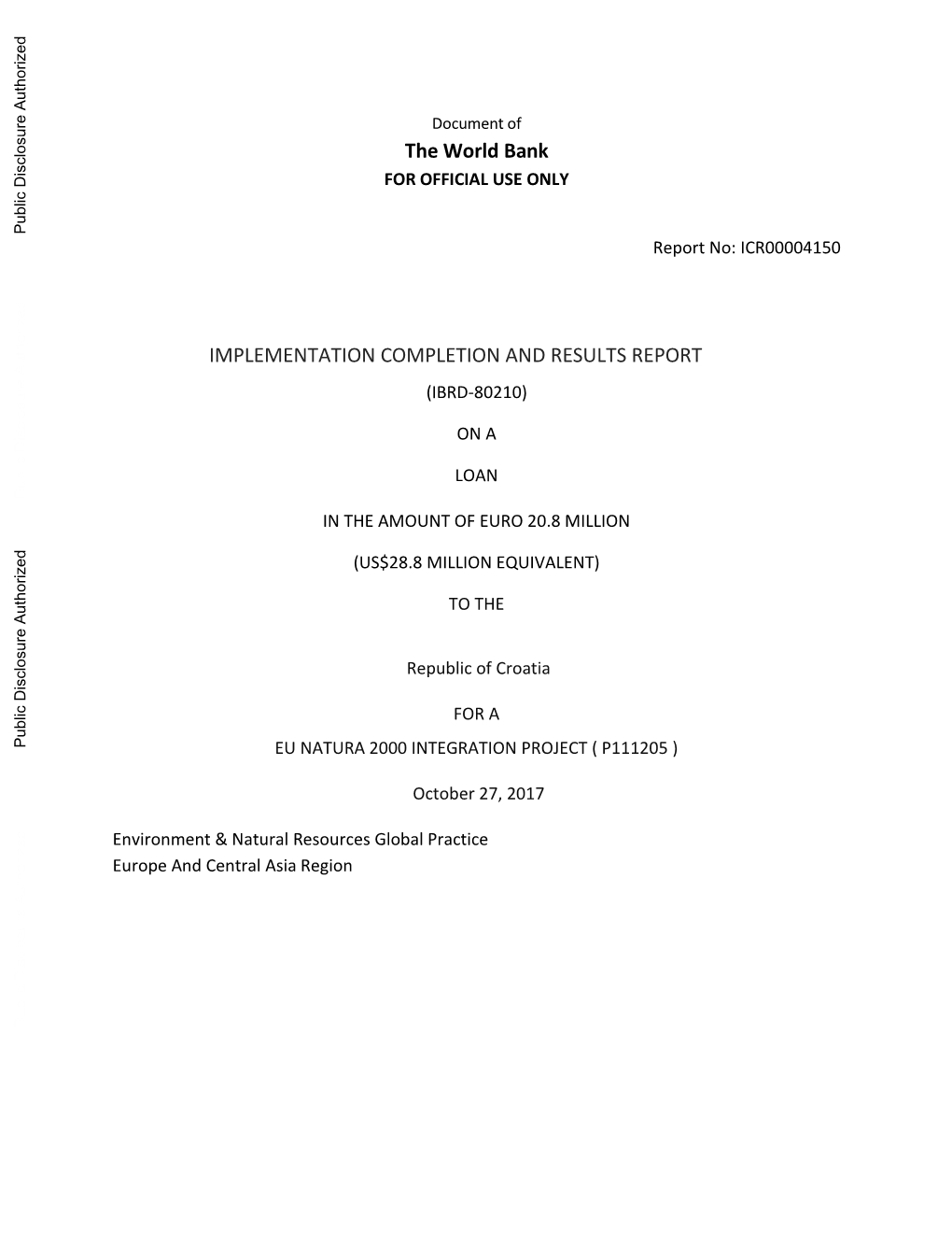 World Bank Document