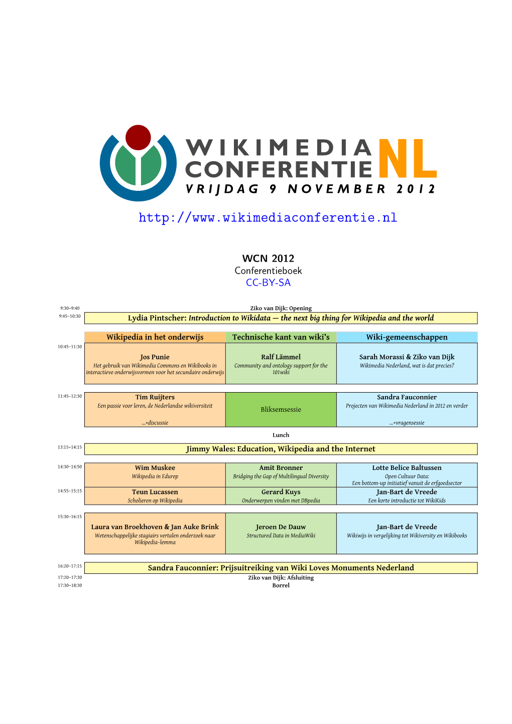 Wikimedia Conferentie Nederland 2012 Door Dr