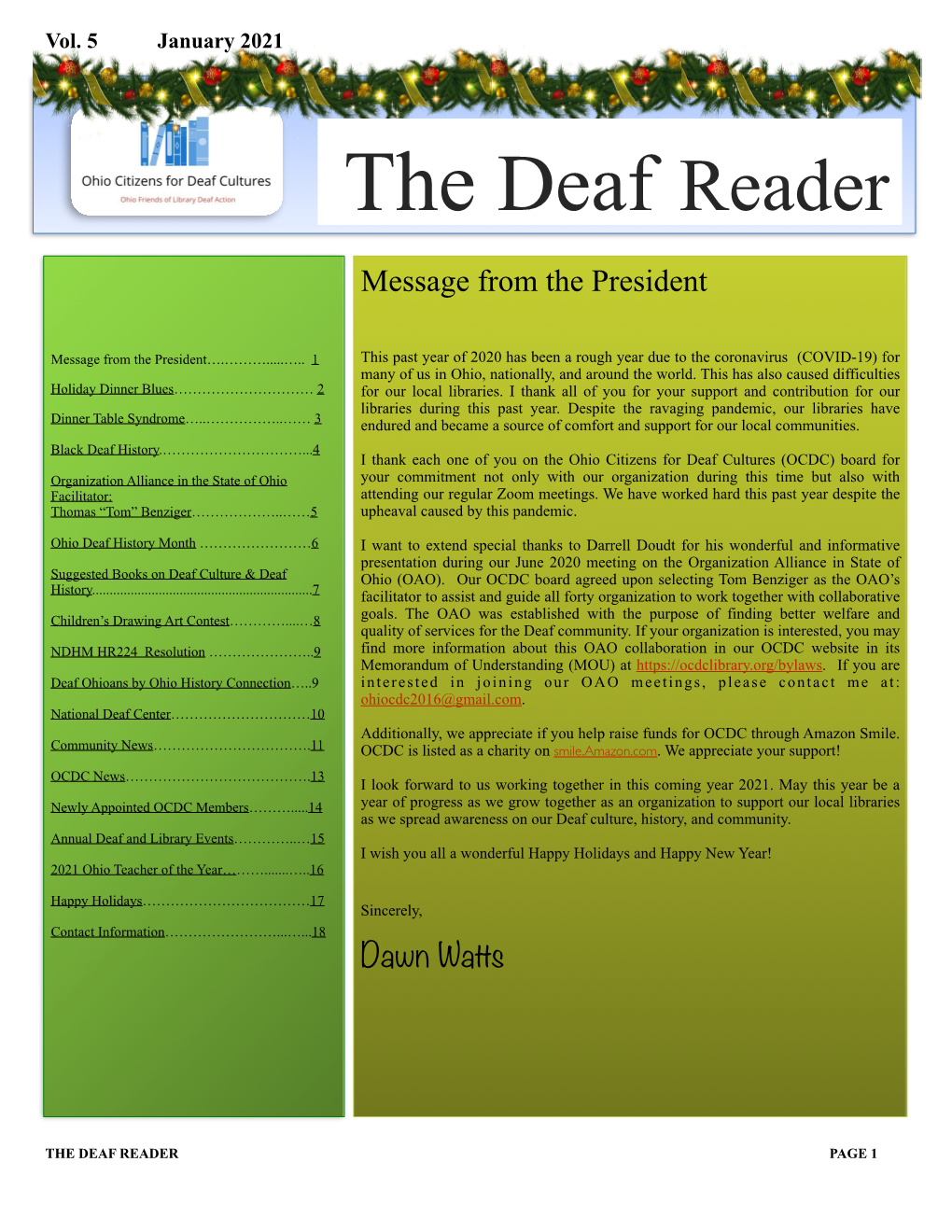 The Deaf Reader