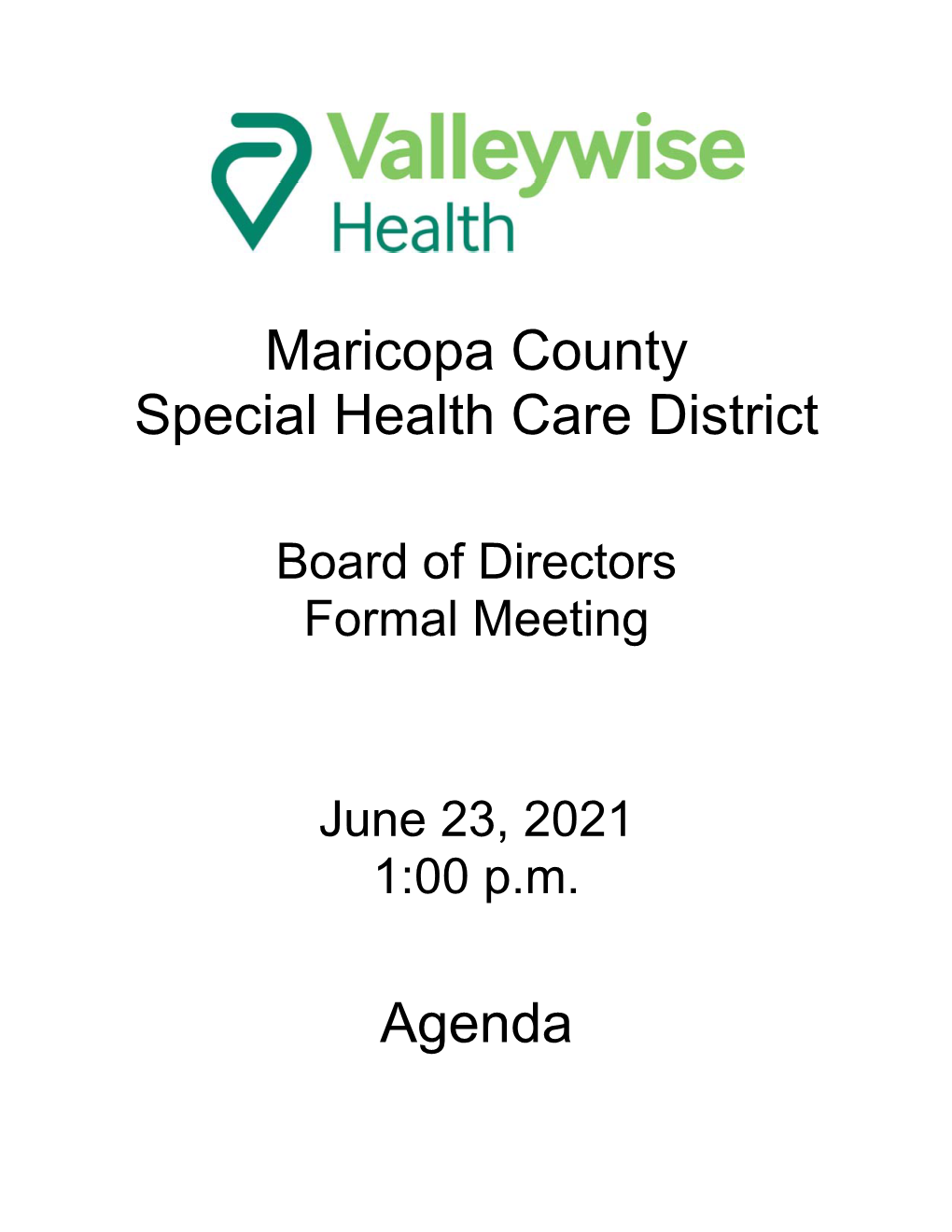 Maricopa County Special Health Care District