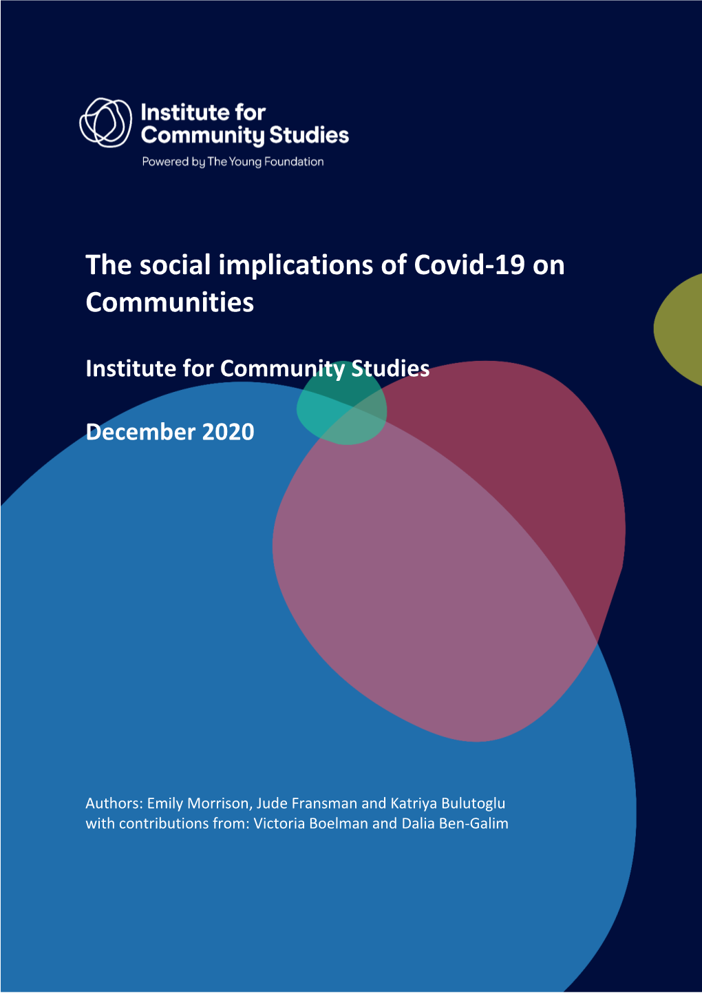 The Social Implications of Covid-19 on Communities