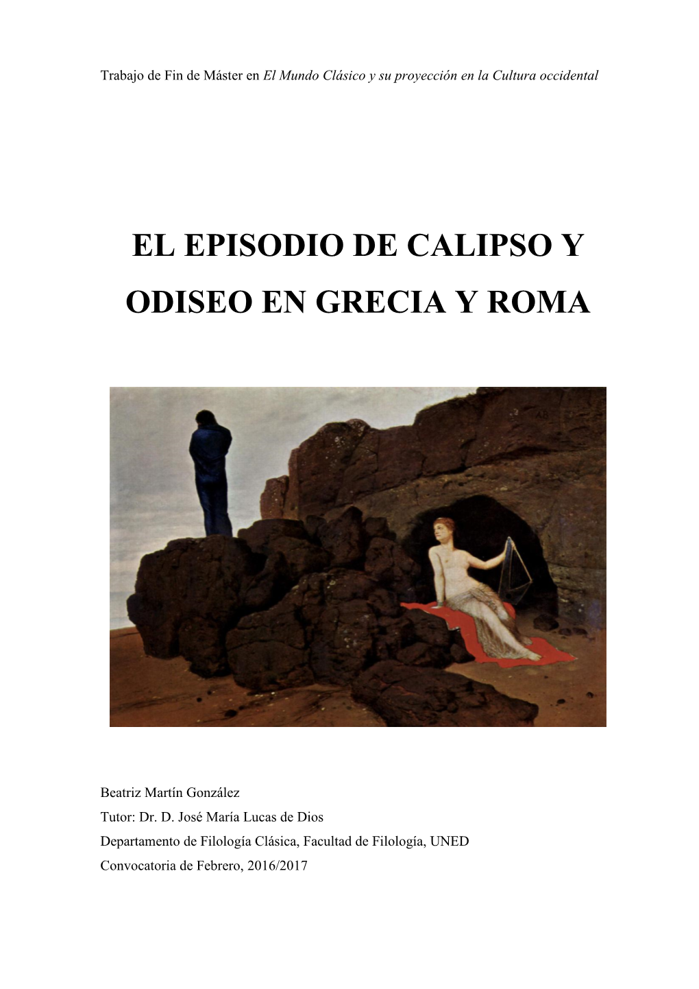 El Episodio De Calipso Y Odiseo En Grecia Y Roma