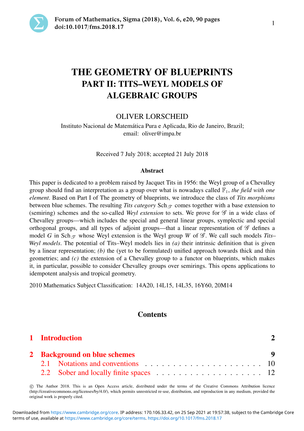 Part Ii: Tits–Weyl Models of Algebraic Groups