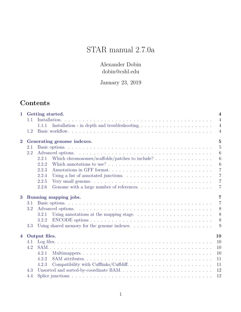 STAR Manual 2.7.0A