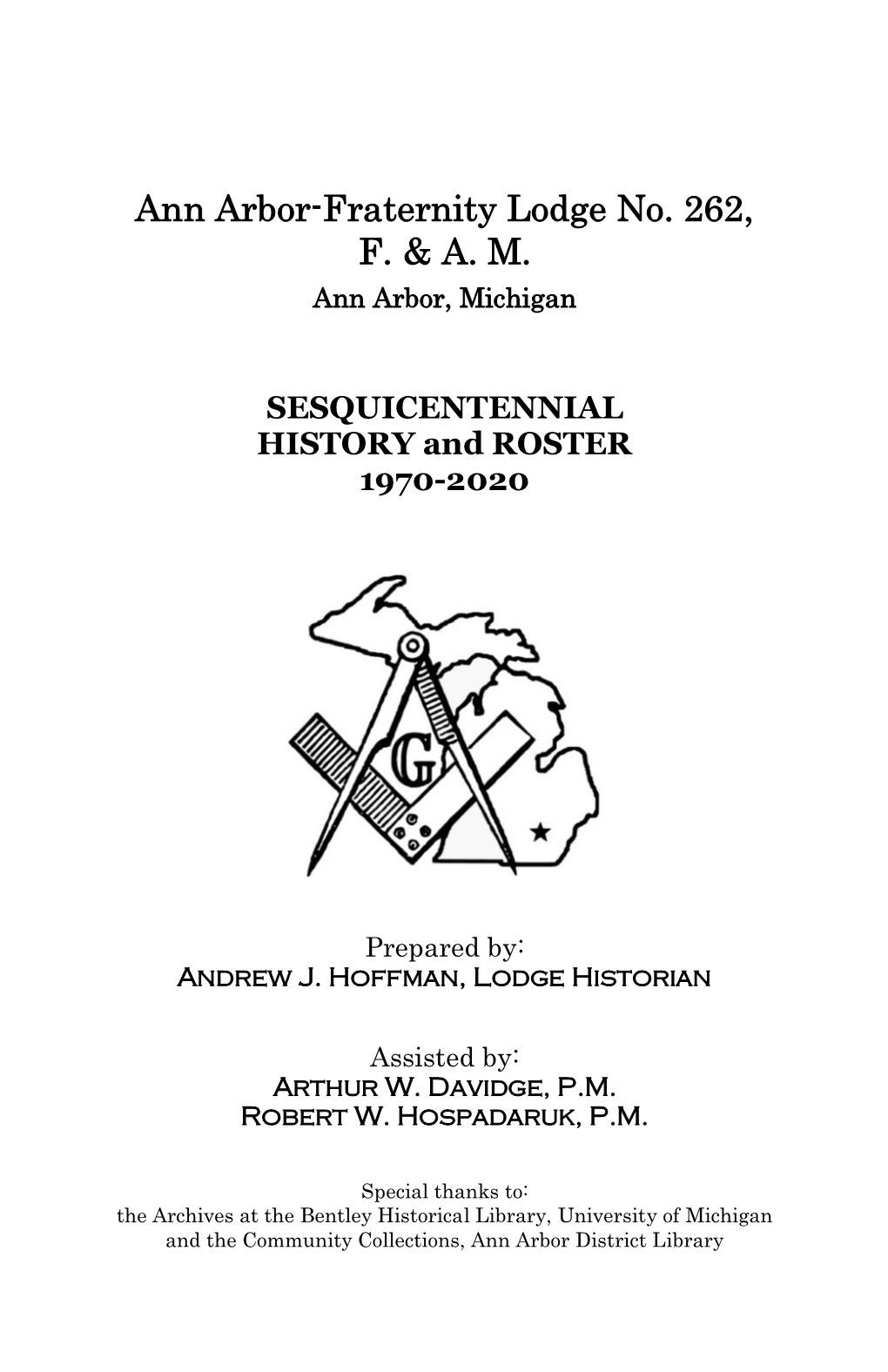 Sesquicentennial History (1970-2020)