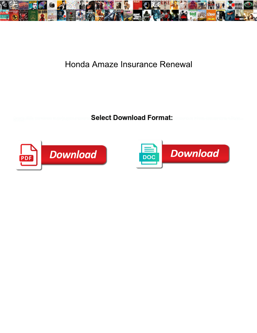 Honda Amaze Insurance Renewal