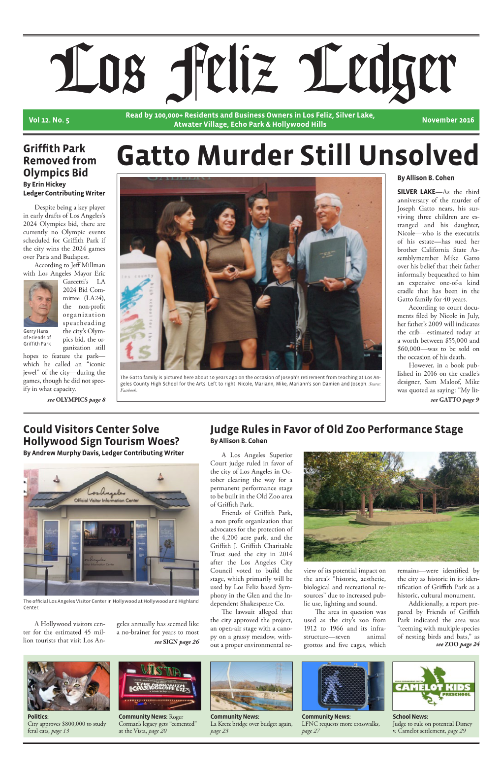 Gatto Murder Still Unsolved Olympics Bid by Allison B