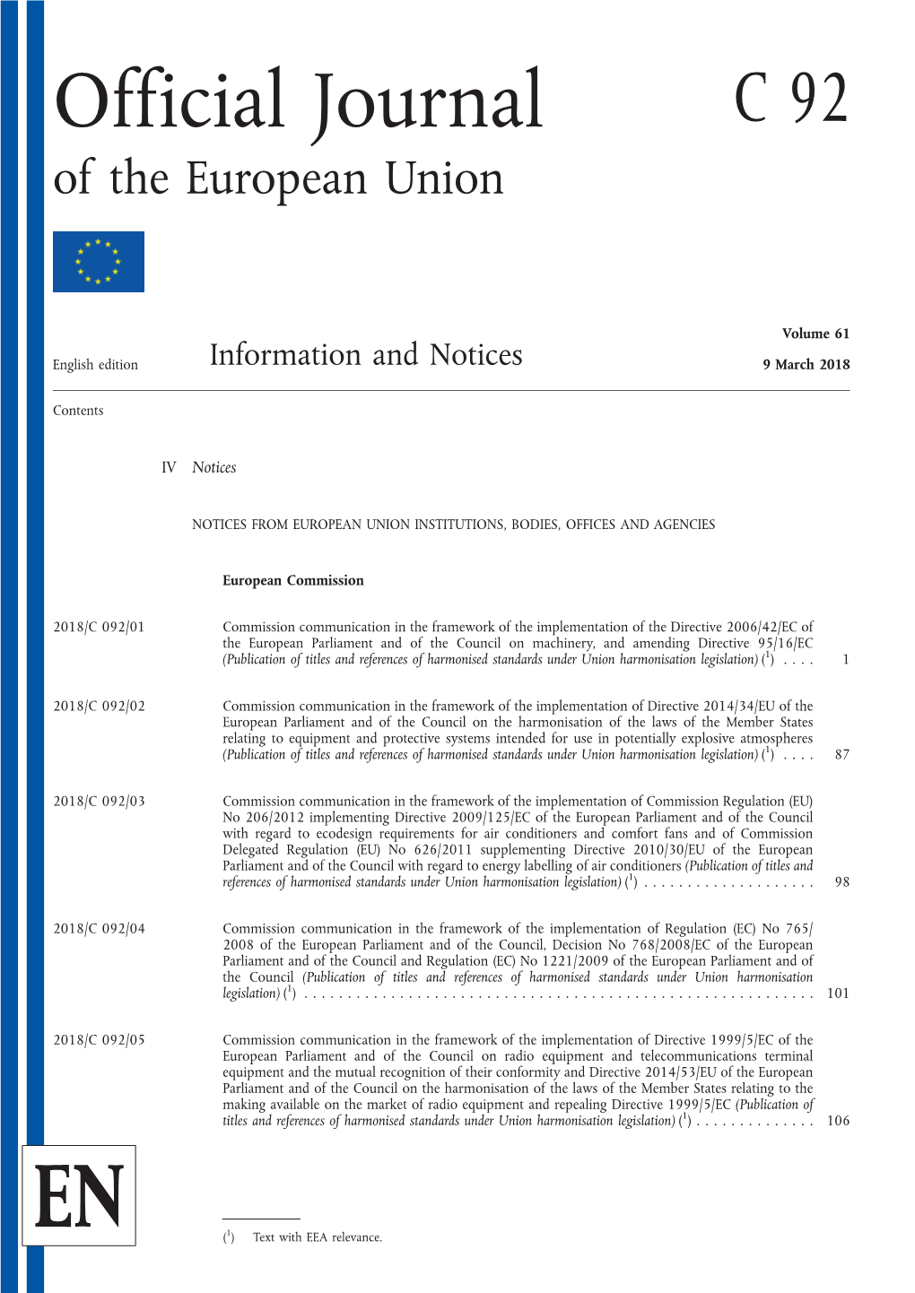 Official Journal of the European Union C 92/1