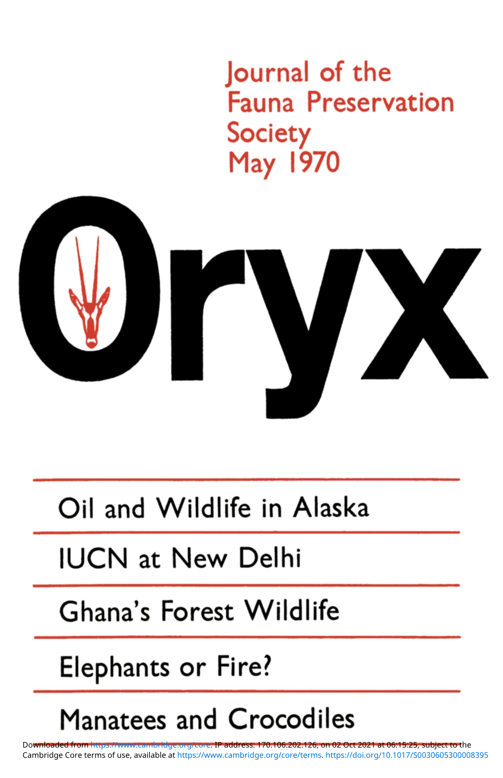 ORX Volume 10 Issue 4 Cover and Front Matter