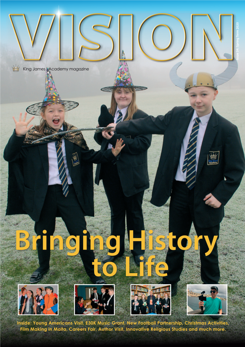 Inside: Young Americans Visit, £30K Music Grant, New Football Partnership, Christmas Activities, Film Making in Malta, Careers