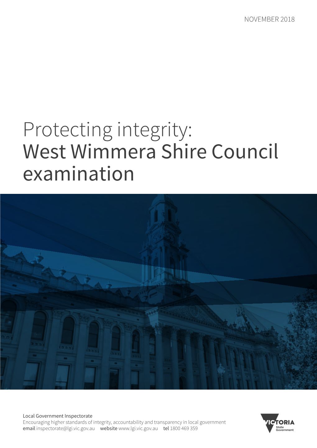 West Wimmera Shire Council Examination