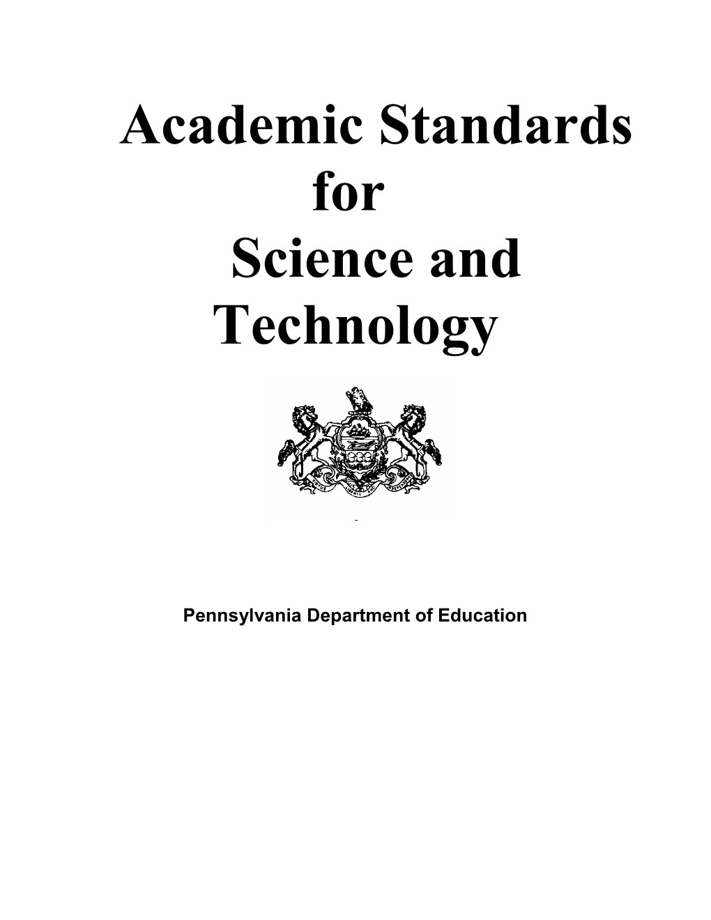 Academic Standards For