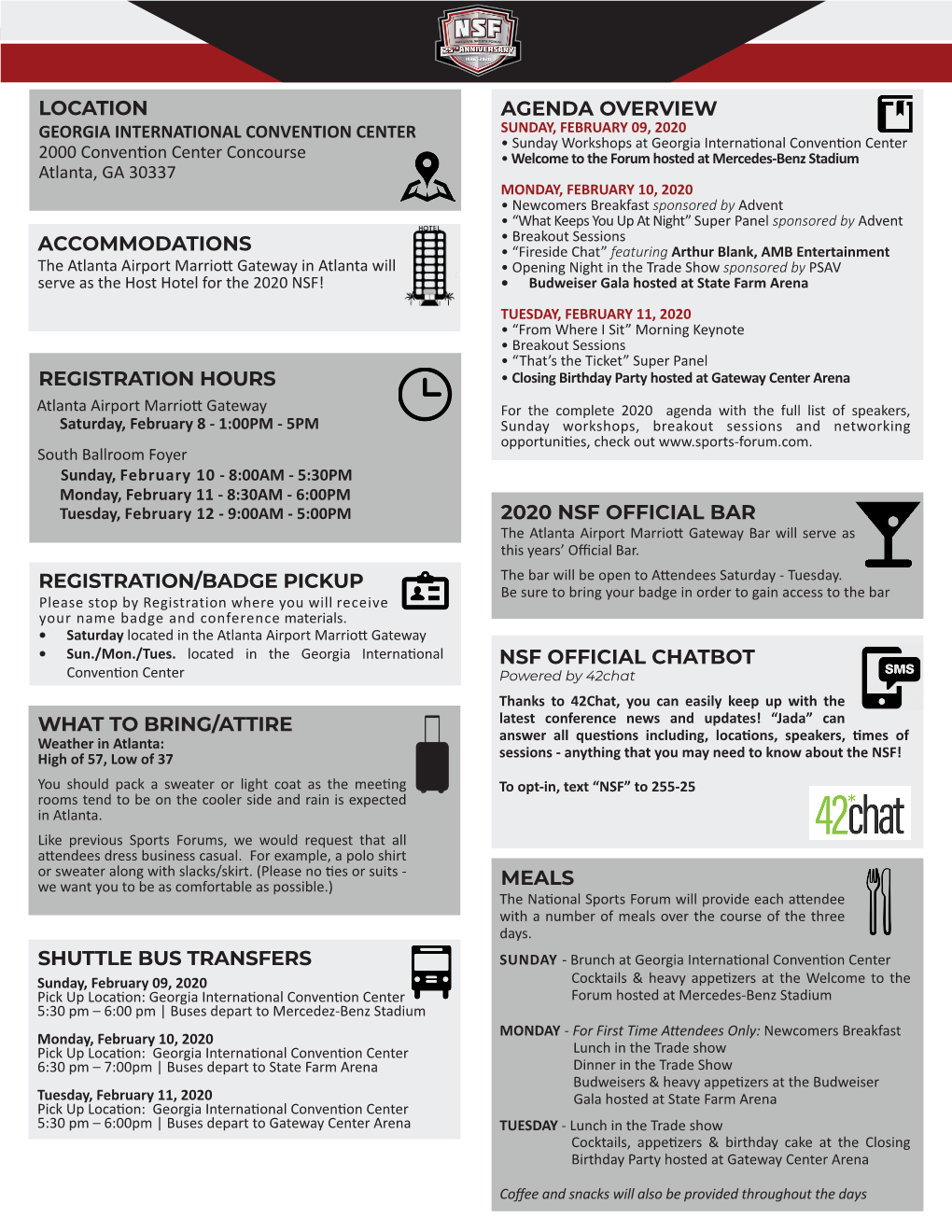 Location Accommodations Registration Hours