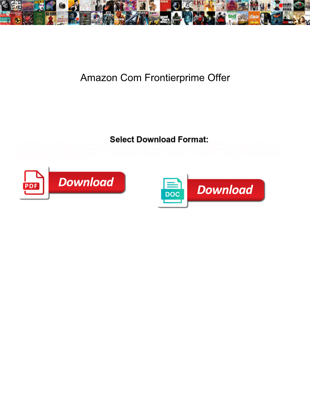 Amazon Com Frontierprime Offer