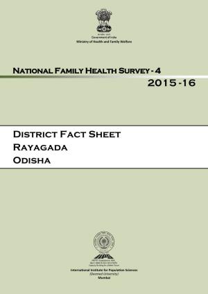 District Fact Sheet Rayagada Odisha