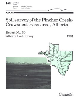 Soil Survey of the Pincher Creek-Crowsnest Pass Area, Alberta