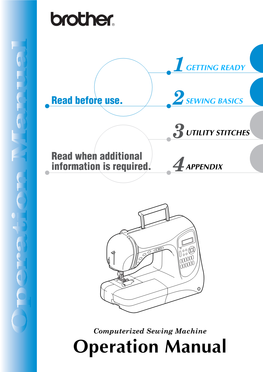 Operation Manual Enclosed Accessories