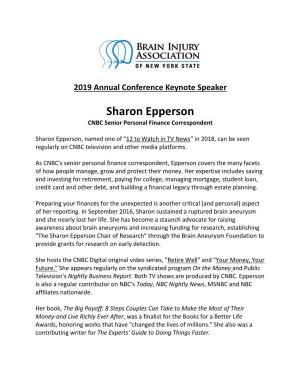 Keynote Speaker Sharon Epperson