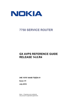 Gx Avps Reference Guide R14.0.R4