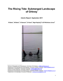 The Rising Tide: Submerged Landscape of Orkney
