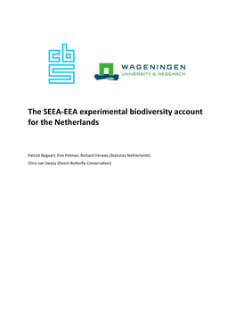 SEEA-EEA Biodiversity Account 2006-2013