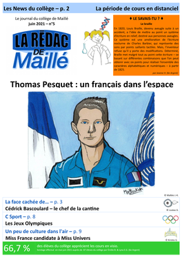 Thomas Pesquet : Un Français Dans L’Espace