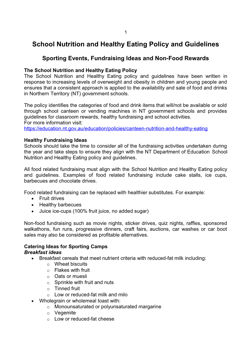 Sporting Events, Fundraising Ideas and Non-Food Rewards