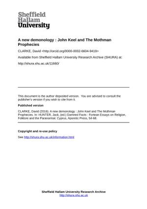 John Keel and the Mothman Prophecies