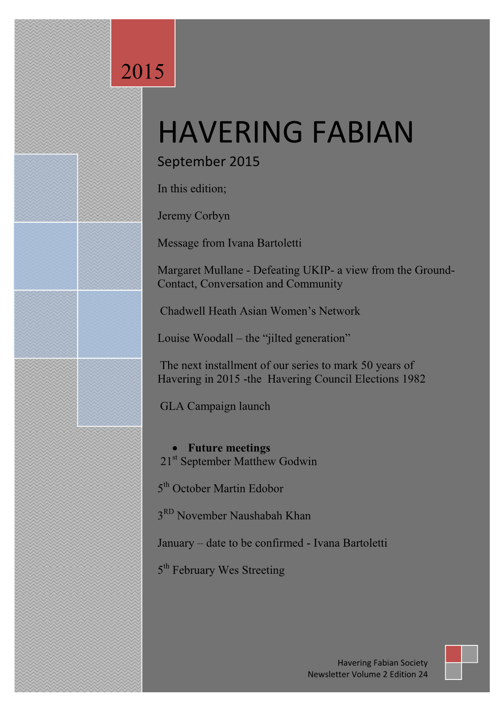 Havweing Fabian Newsletter