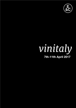 7Th-11Th April 2017 Vinitaly 2017 7Th-11Th April 2017 Vinitaly 2017 7Th-11Th April 2017 on the Road Kate Lucas a Word from the Team