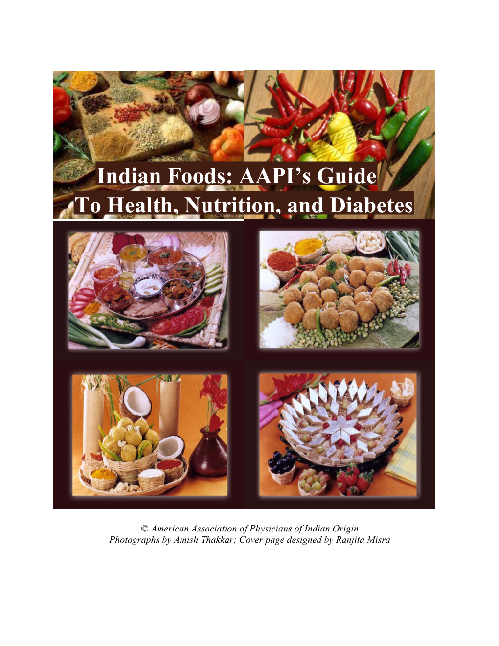 To Health, Nutrition, and Diabetes Indian Foods: AAPI's Guide