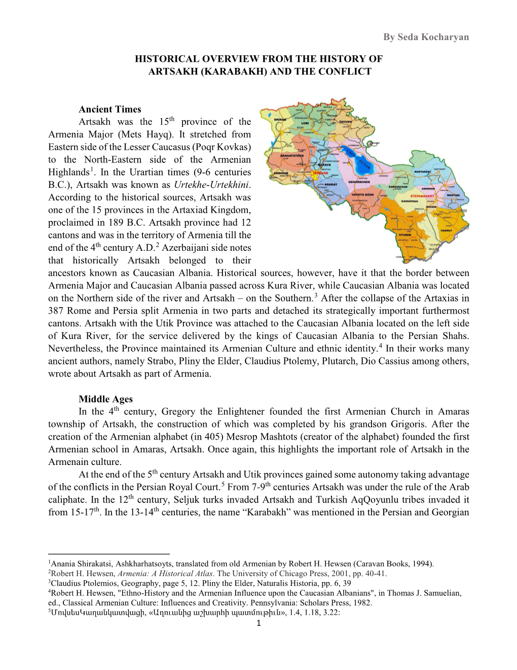 Karabakh) and the Conflict