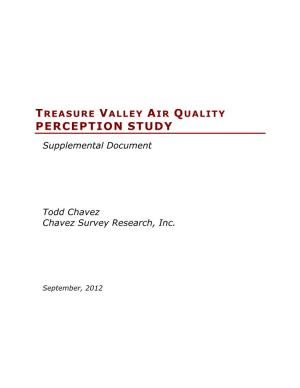 Treasure Valley Air Quality Perception Study