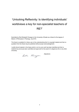 'Unlocking Reflexivity: Is Identifying