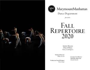 Fall Repertoire 2020