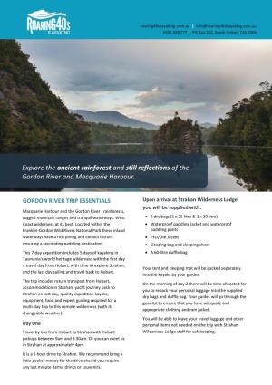 Explore the Ancient Rainforest and Still Reflections of the Gordon River and Macquarie Harbour