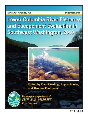 Lower Columbia River Fisheries and Escapement Evaluation in Southwest Washington, 2010