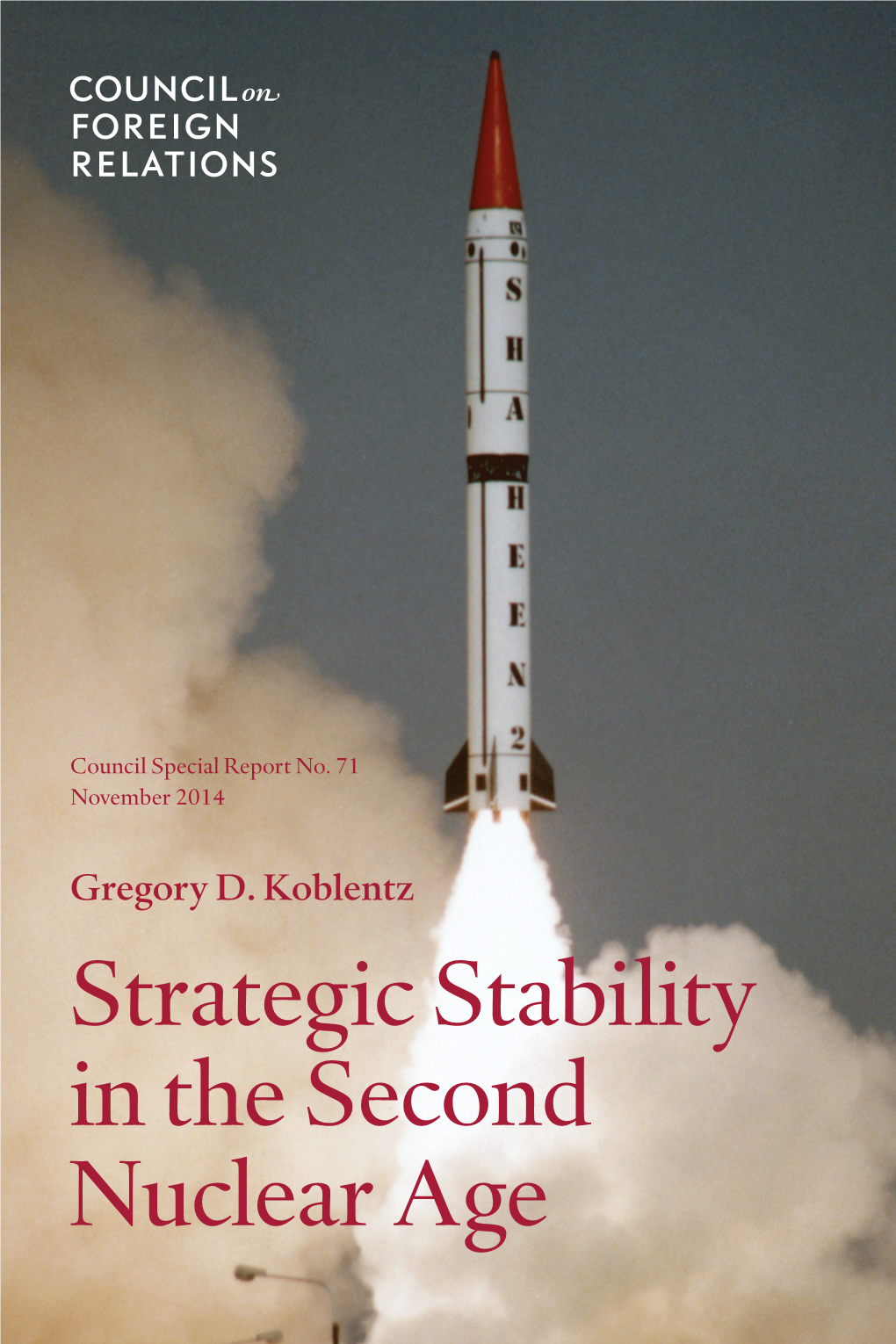 Strategic Stability In The Second Nuclear Agestrategic Stability Cover ...