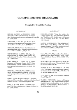 Canadian Maritime Bibliography