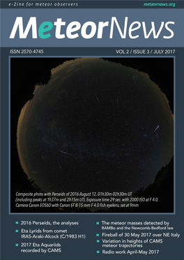 Meteor Shower of the Comet 209P/LINEAR) Mikhail Maslov