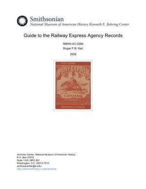 Guide to the Railway Express Agency Records