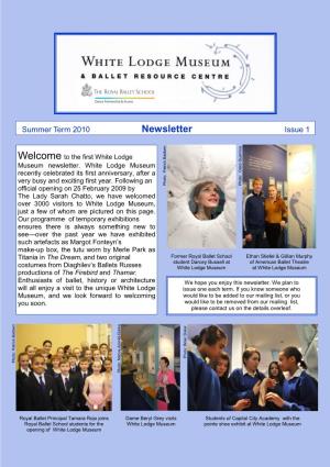 Museum Newsletter Issue 1