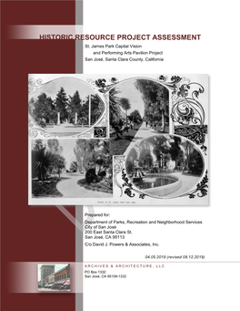 HISTORIC RESOURCE PROJECT ASSESSMENT St